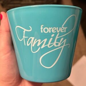 Turquoise 'Forever Family' Planter